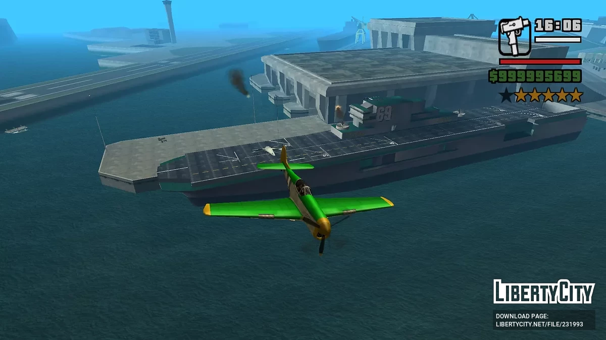 Работающий S.A.M. на авианосце / GTA San Andreas (iOS, Android)