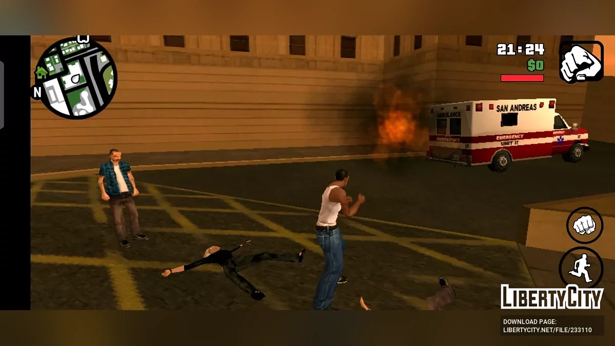 Взрывной Удар Скрипт / GTA San Andreas (iOS, Android)