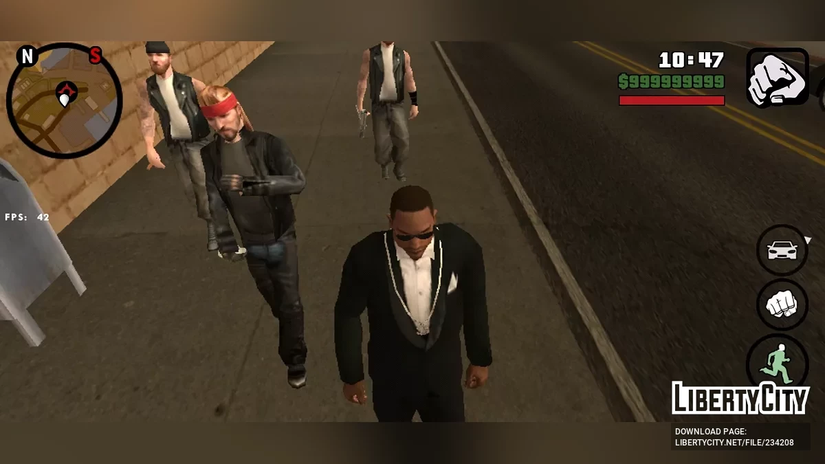 Восстановленные банды на улицах / GTA San Andreas (iOS, Android)