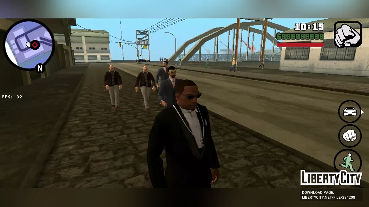 Восстановленные банды на улицах / GTA San Andreas (iOS, Android)