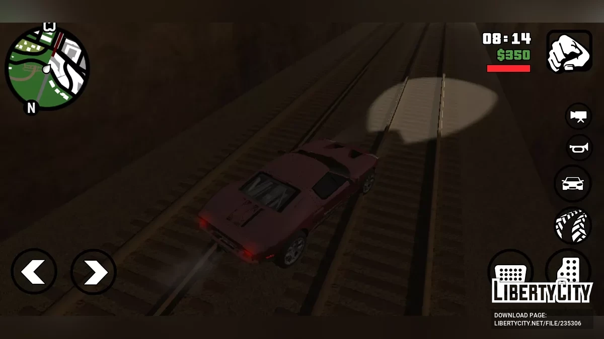 Улучшенные текстуры освещения для автомобилей / GTA San Andreas (iOS, Android)