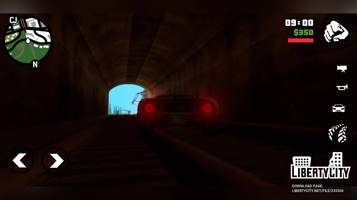 Улучшенные текстуры освещения для автомобилей / GTA San Andreas (iOS, Android)