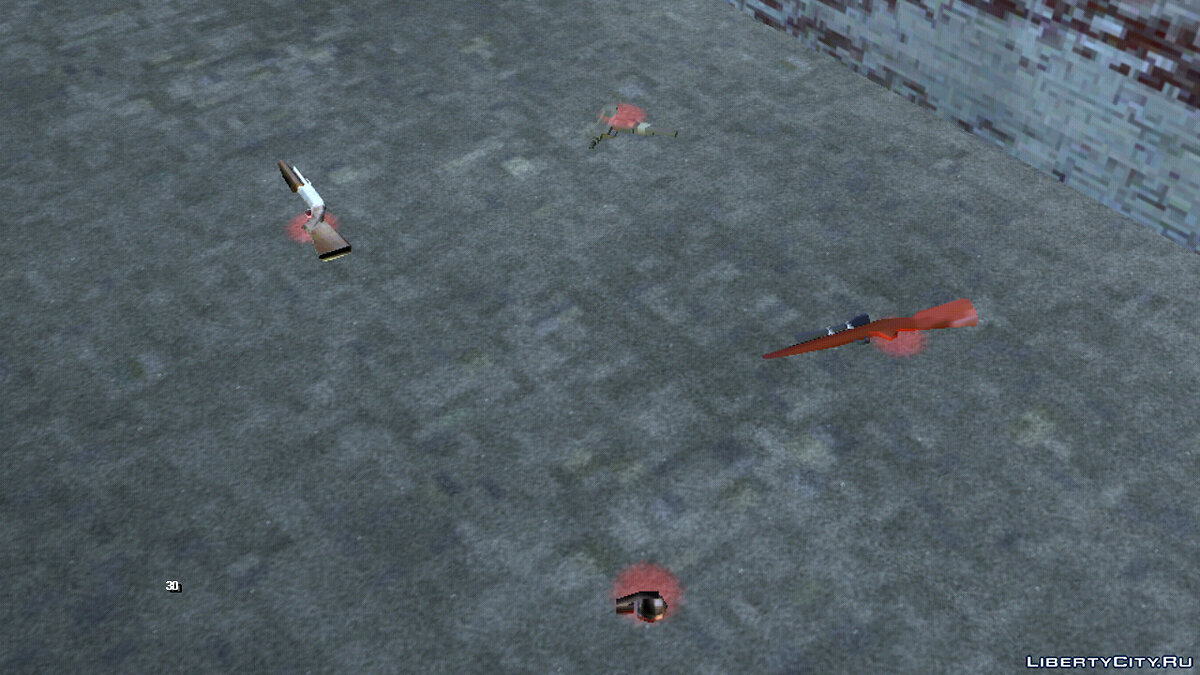Оружие лежит на земле (Как в GTA 5) для GTA San Andreas (iOS, Android) - Картинка #5