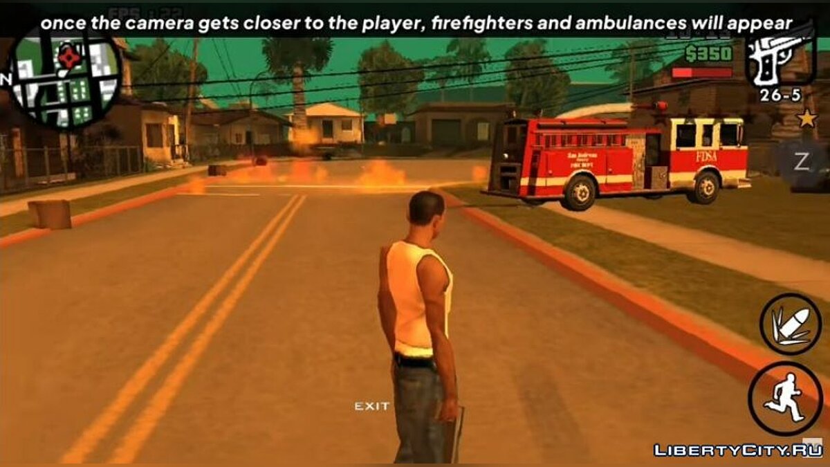 Исправление пожарной и скорой помощи для GTA San Andreas (iOS, Android) - Картинка #2