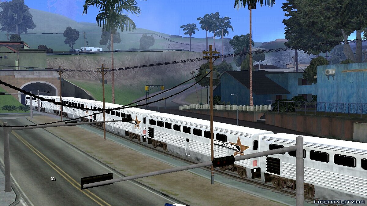 Длинный поезд (Больше вагонов) для GTA San Andreas (iOS, Android) - Картинка #1