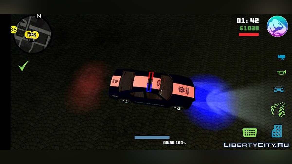Освещение мигалок на машинах для GTA San Andreas (iOS, Android) - Картинка #2