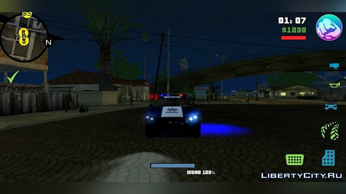 Освещение мигалок на машинах для GTA San Andreas (iOS, Android) - Картинка #3