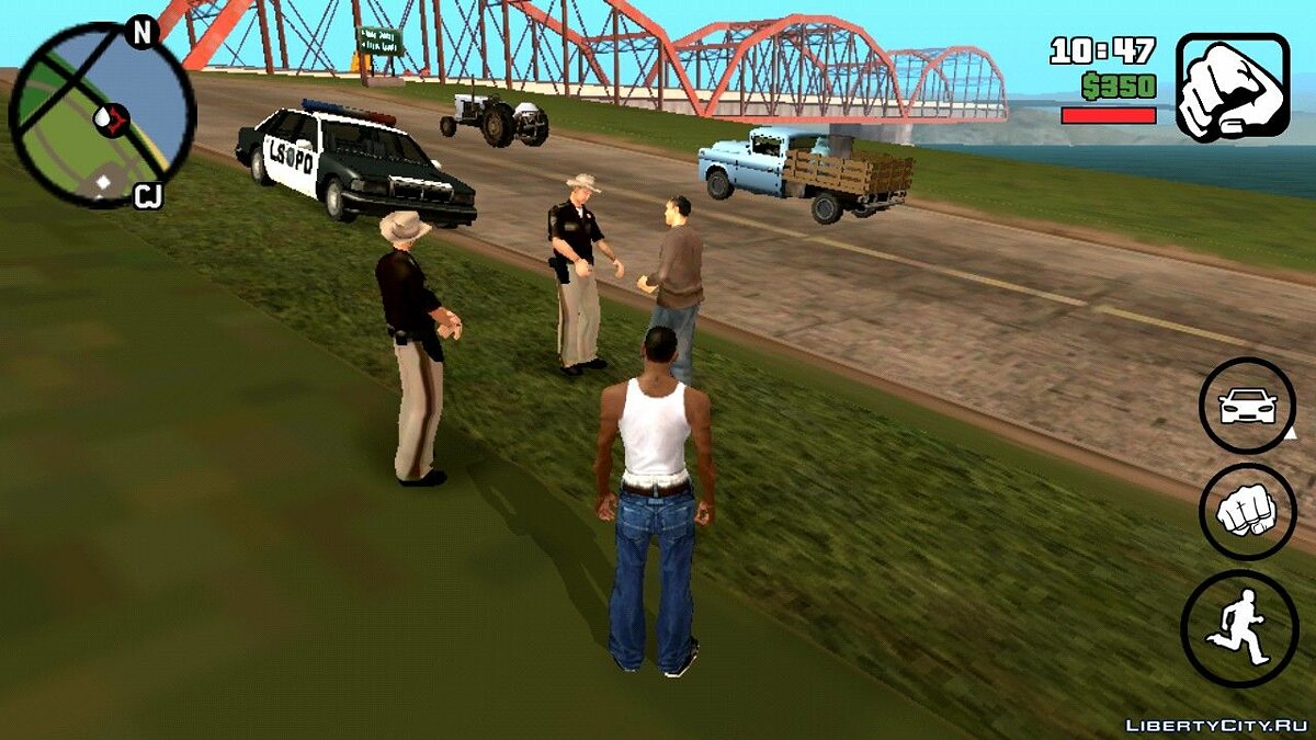 Авария возле Блюбери для GTA San Andreas (iOS, Android) - Картинка #1