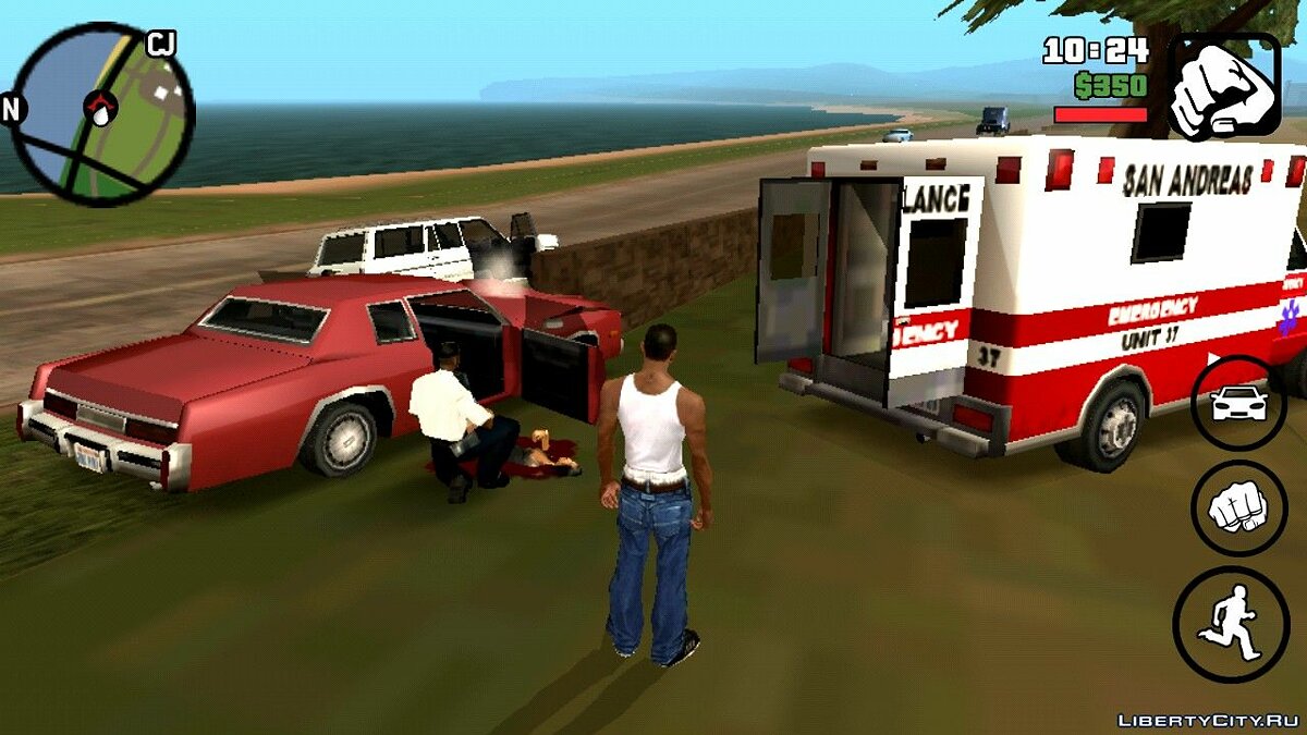 Авария возле Блюбери для GTA San Andreas (iOS, Android) - Картинка #4