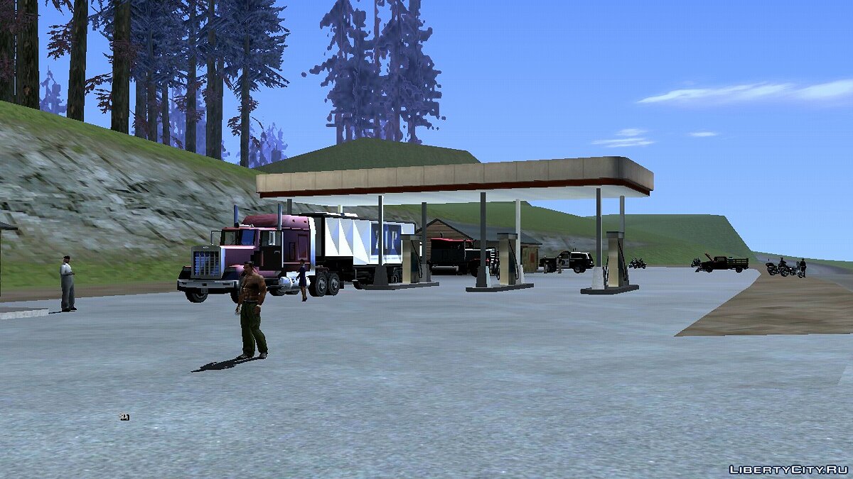 Оживление заправок в сельской местности (Возле Сан-Фиерро) для GTA San Andreas (iOS, Android) - Картинка #7