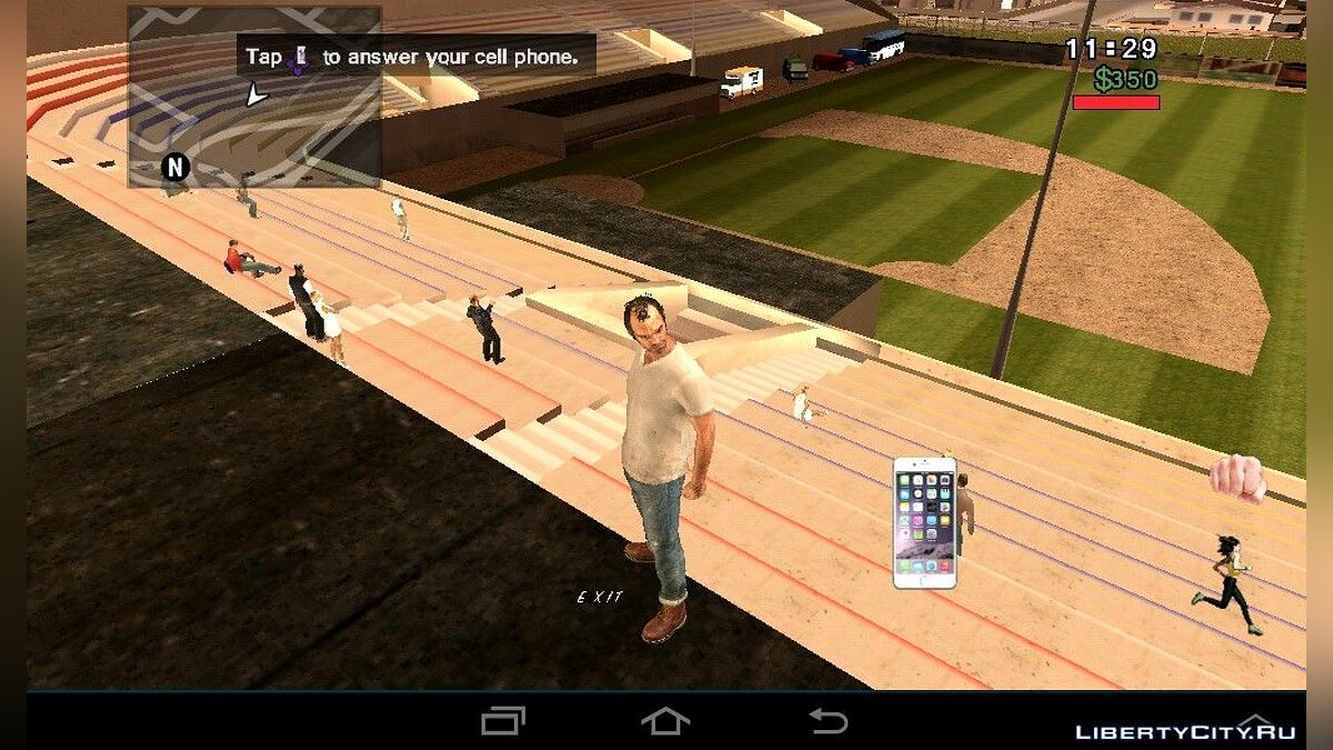 Оживленный бейсбольный стадион для GTA San Andreas (iOS, Android) - Картинка #6