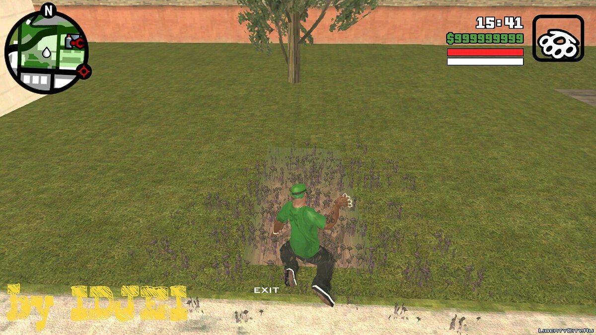 Сорняки на могиле матери CJ (V.1) для GTA San Andreas (iOS, Android) - Картинка #1