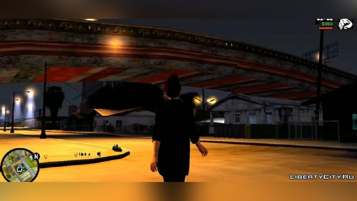 Освещение фонарей и светофоры в стиле GTA 5 (2dfx) для GTA San Andreas (iOS, Android) - Картинка #2
