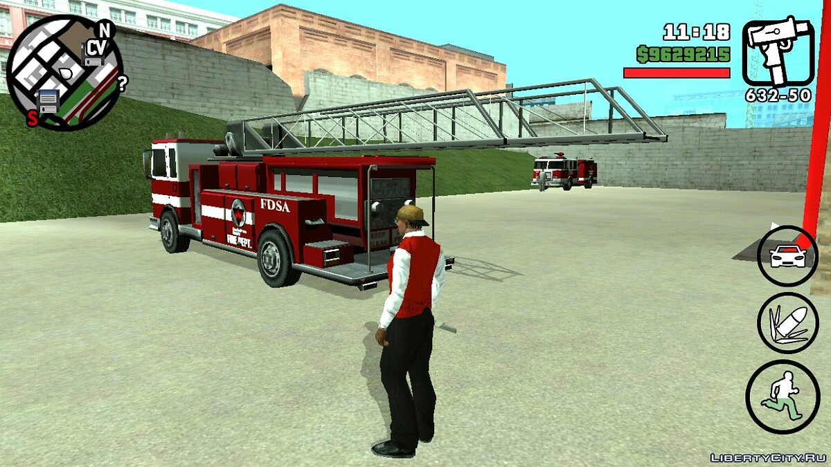 Реалистичная пожарная станция в СФ V2.0 для GTA San Andreas (iOS, Android) - Картинка #2