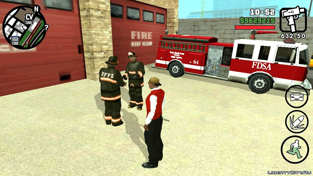 Реалистичная пожарная станция в СФ V2.0 для GTA San Andreas (iOS, Android) - Картинка #3
