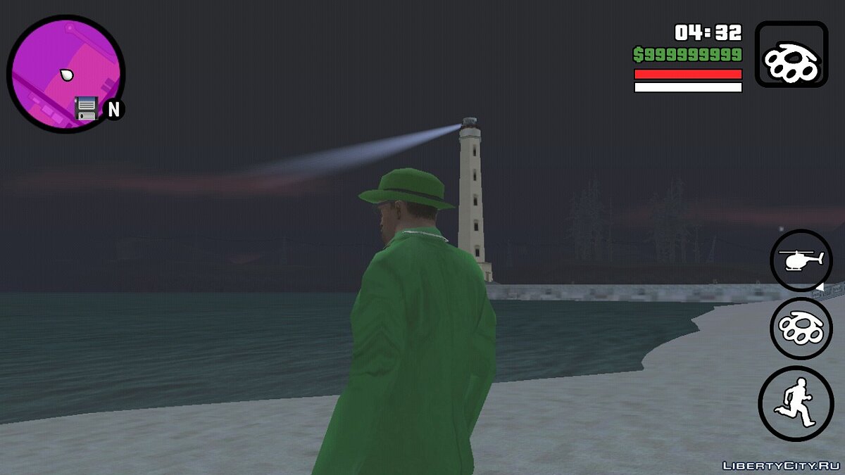 Рабочий прожектор на маяке и пирамиде  для GTA San Andreas (iOS, Android) - Картинка #2