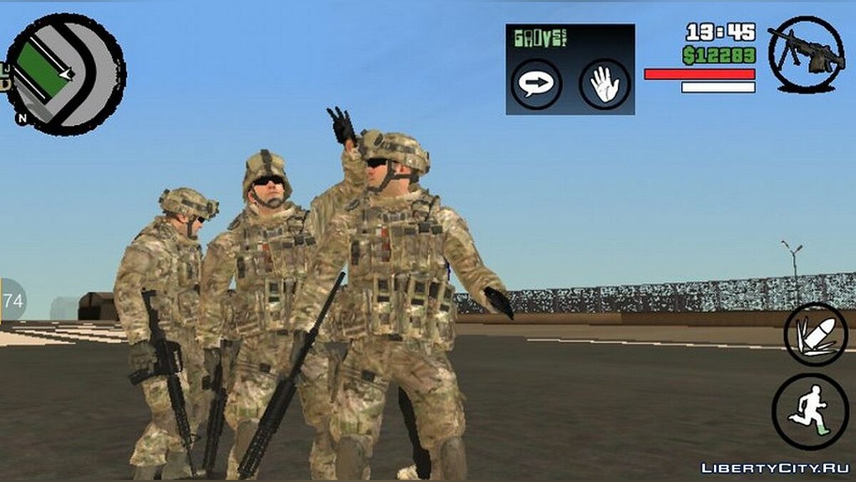 Под защитой армии для GTA San Andreas (iOS, Android) - Картинка #1