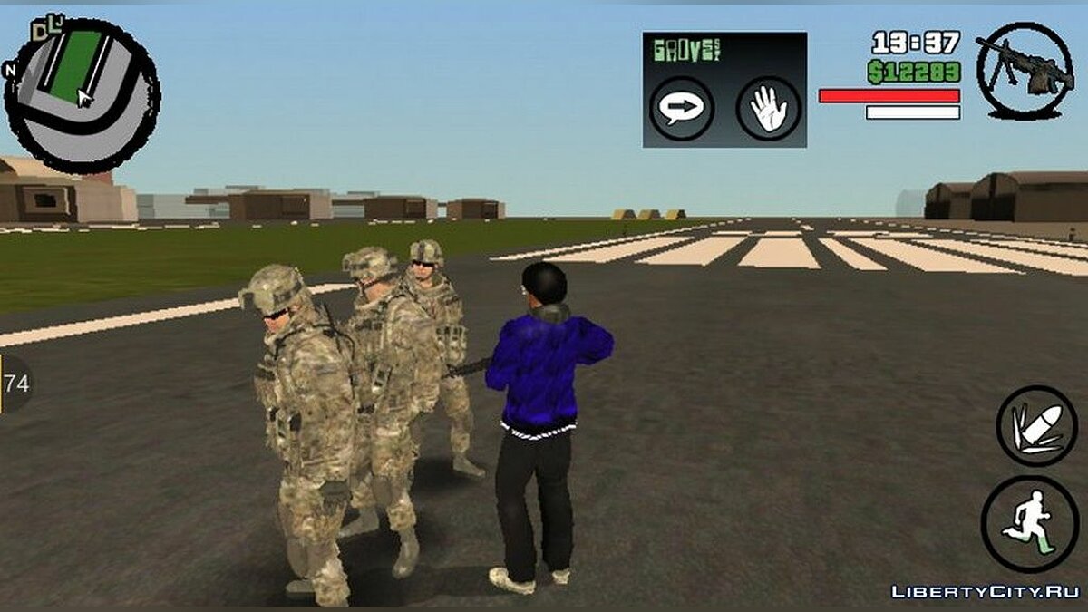 Под защитой армии для GTA San Andreas (iOS, Android) - Картинка #2