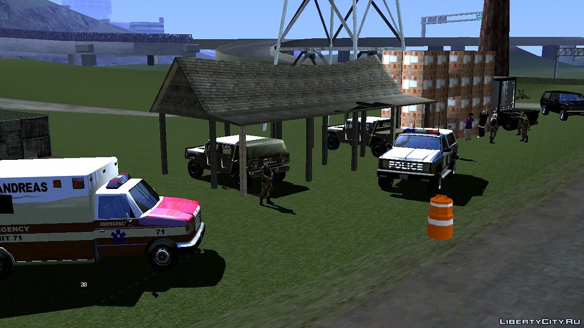 Блокпост полиции  для GTA San Andreas (iOS, Android) - Картинка #3