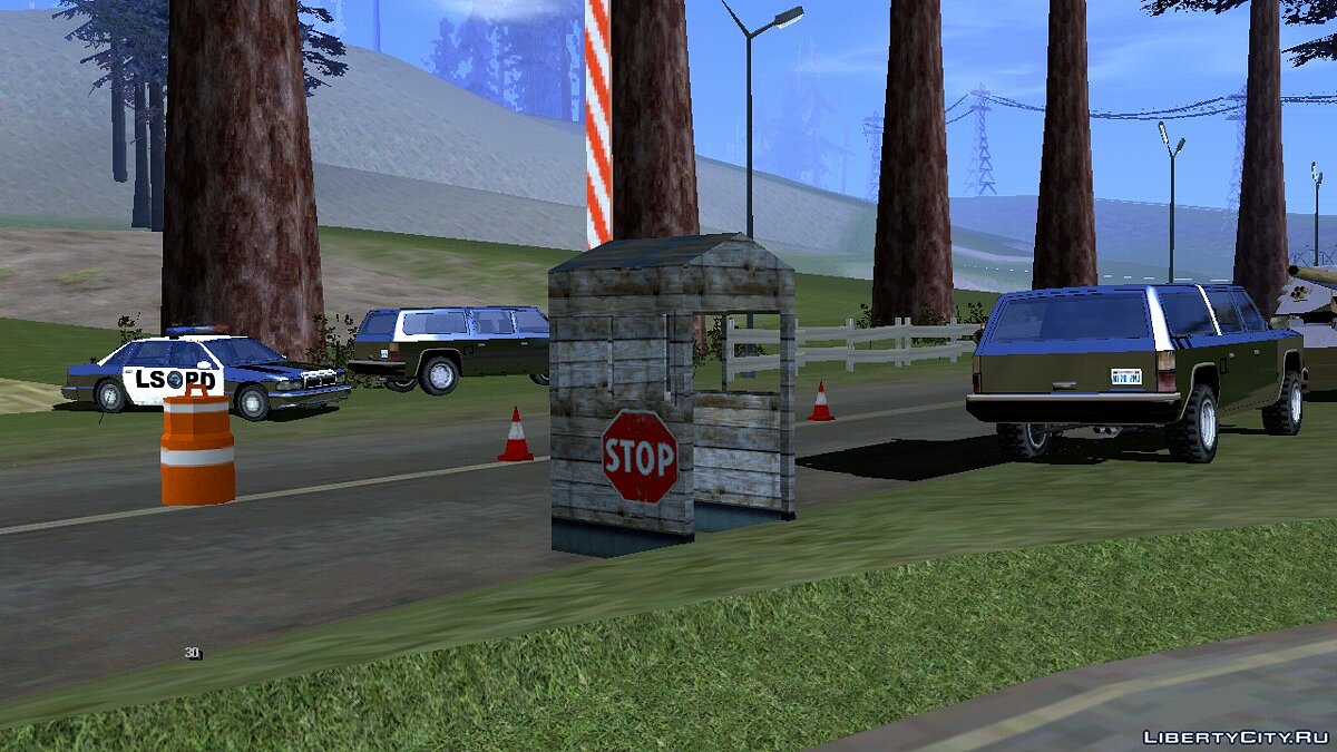 Блокпост полиции  для GTA San Andreas (iOS, Android) - Картинка #9