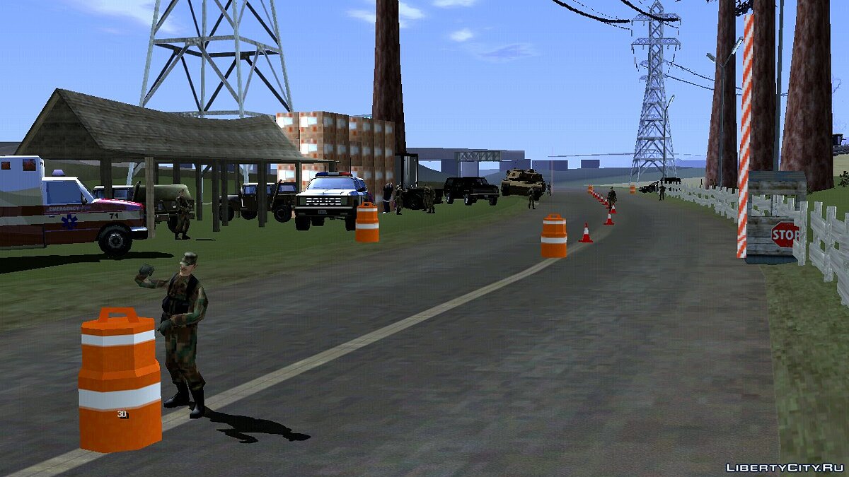 Блокпост полиции  для GTA San Andreas (iOS, Android) - Картинка #13