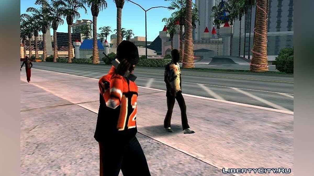 Peds walk with phone for GTA San Andreas (iOS, Android) - Картинка #1