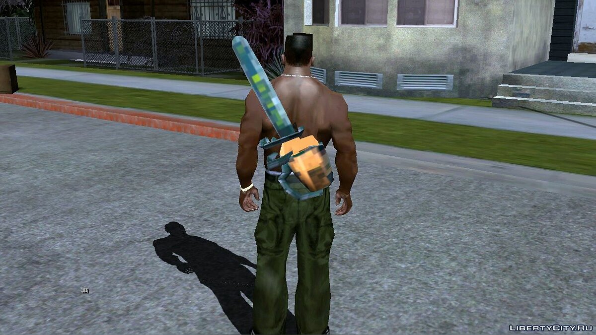 Носить оружие за спиной для GTA San Andreas (iOS, Android) - Картинка #2