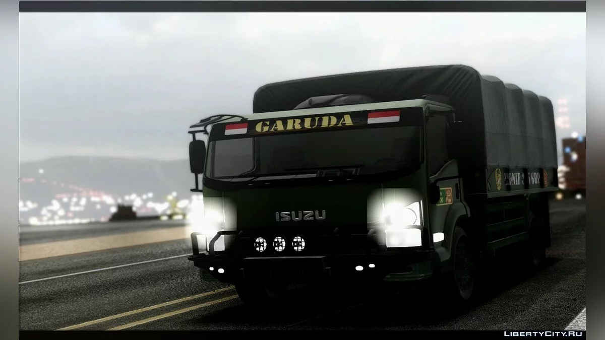 Армейский грузовик - Isuzu NPS Truk TNI AD  / GTA San Andreas