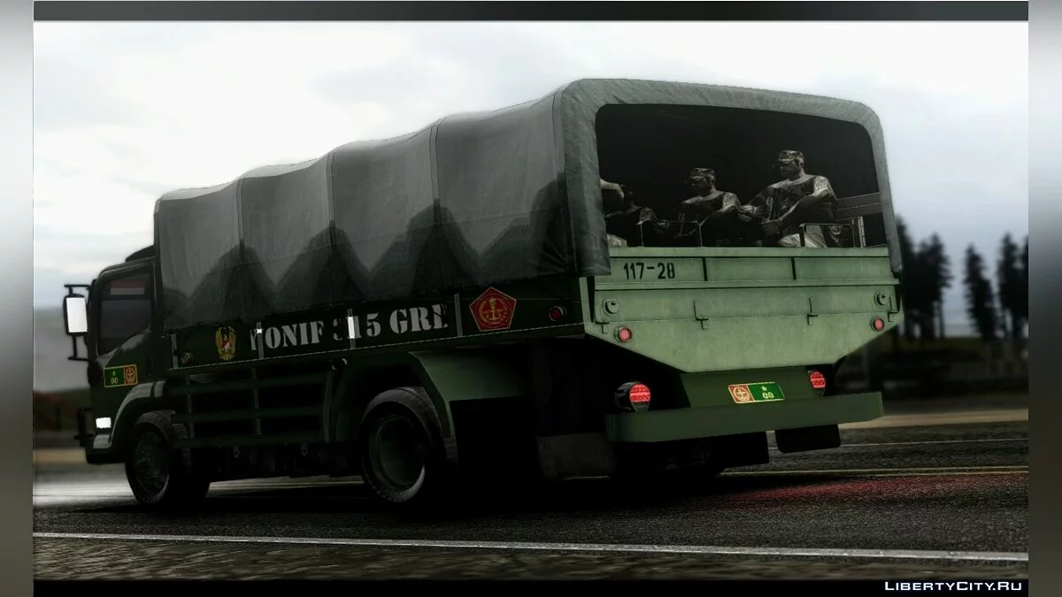 Армейский грузовик - Isuzu NPS Truk TNI AD  / GTA San Andreas