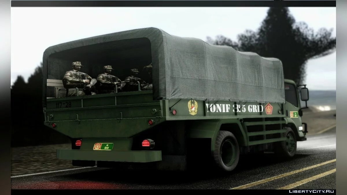 Армейский грузовик - Isuzu NPS Truk TNI AD  / GTA San Andreas
