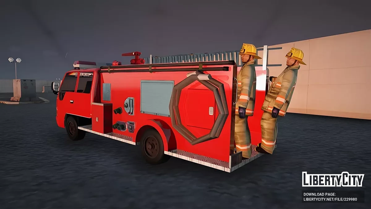 Isuzu ELF Giga NKR71 Double Cab Japan Fire Truck / GTA San Andreas