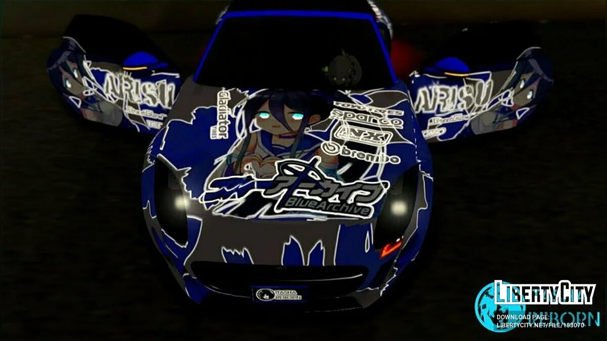 Jaguar Itasha Arisu of Blue Archive F Type / GTA San Andreas
