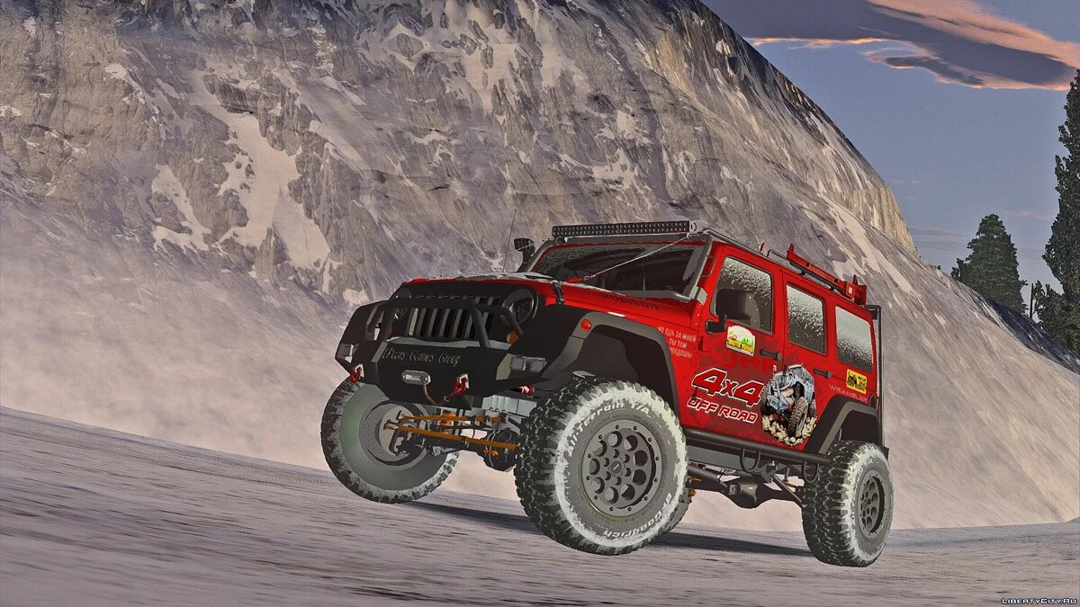 Jeep Wrangler Rubicon - Зимняя версия / GTA San Andreas