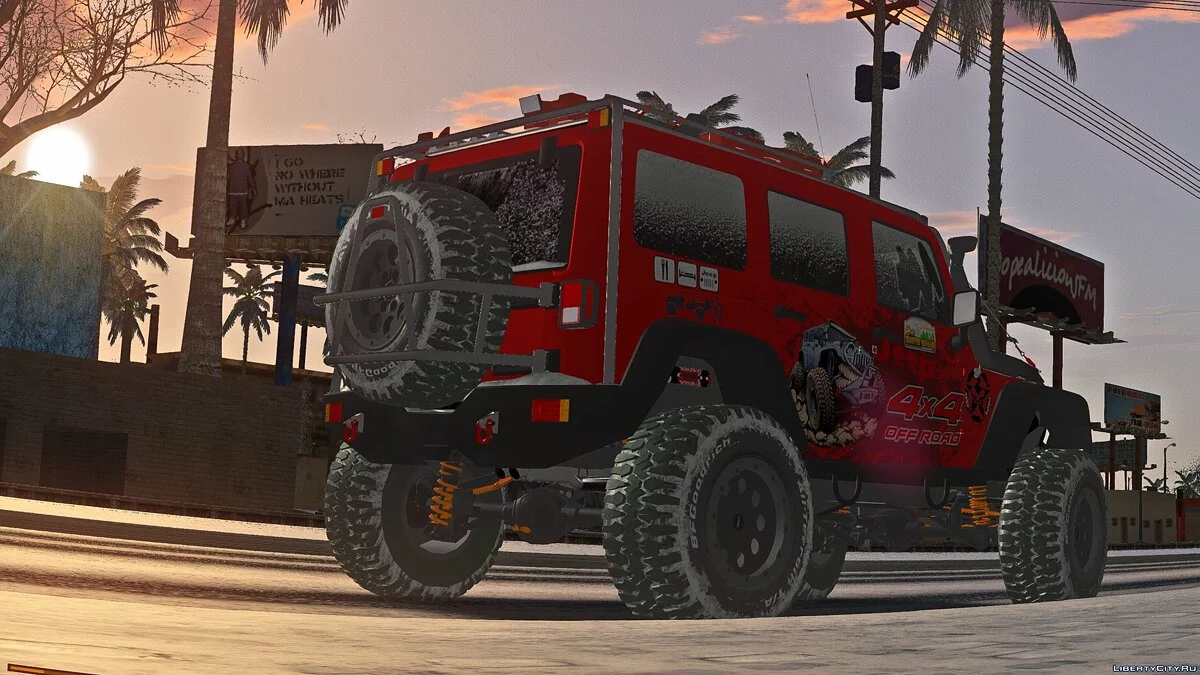 Jeep Wrangler Rubicon - Зимняя версия / GTA San Andreas