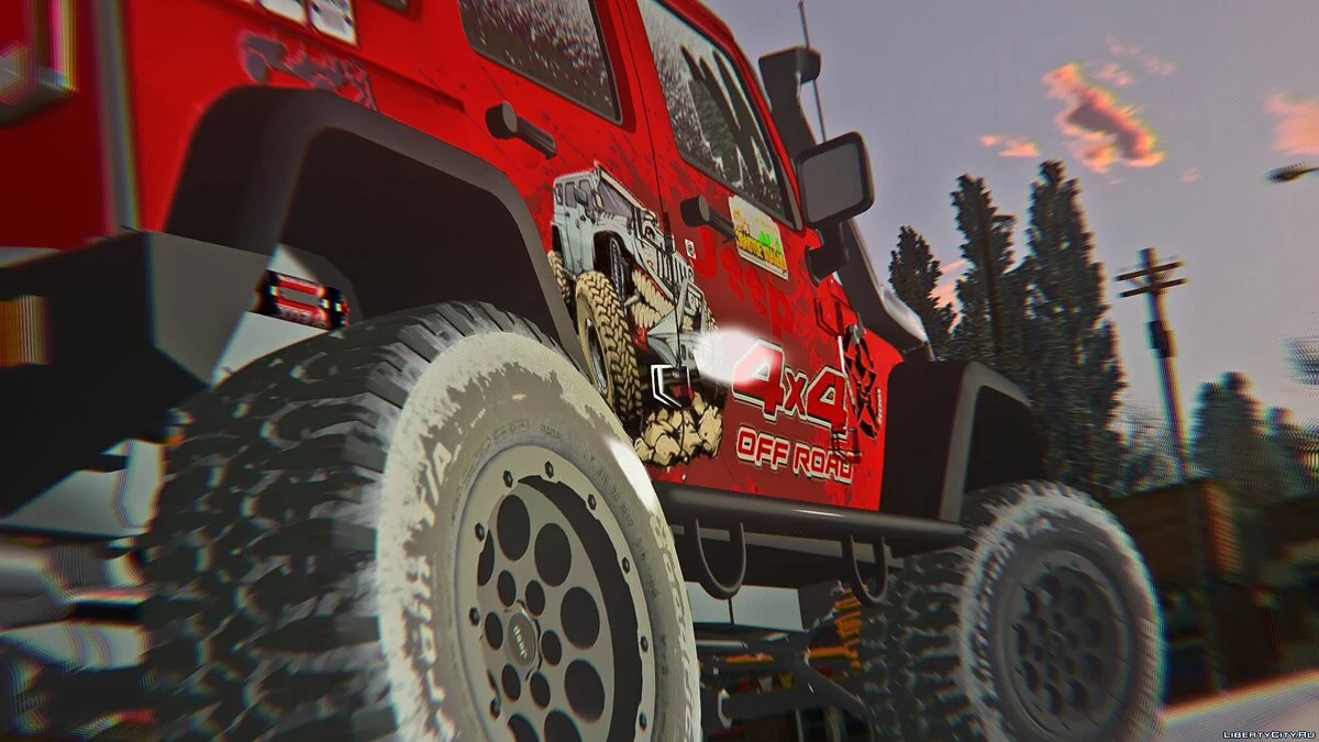 Jeep Wrangler Rubicon - Зимняя версия / GTA San Andreas