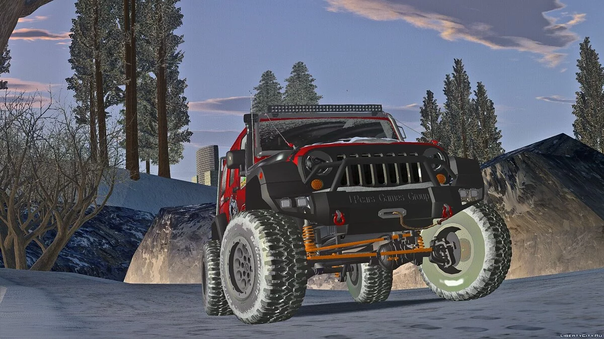 Jeep Wrangler Rubicon - Зимняя версия / GTA San Andreas