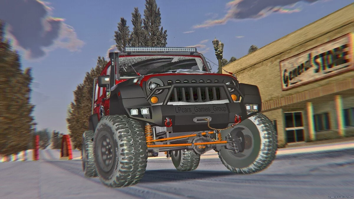 Jeep Wrangler Rubicon - Зимняя версия / GTA San Andreas