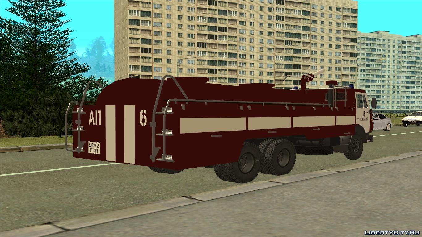 Гта пожарные. КАМАЗ 53212 GTA San Andreas. КАМАЗ 53212 ап 5. КАМАЗ 53212 пожарный АЦ. GTA sa пожарная машина КАМАЗ.