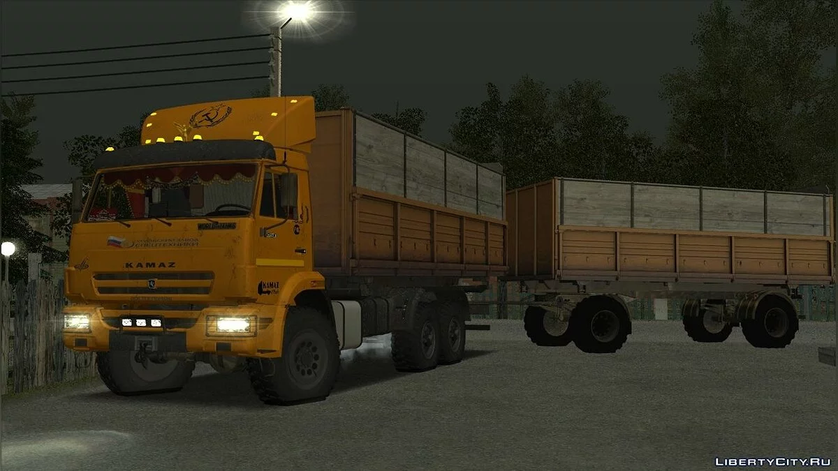 Камаз 43118 Бортовой с Прицепом / GTA San Andreas