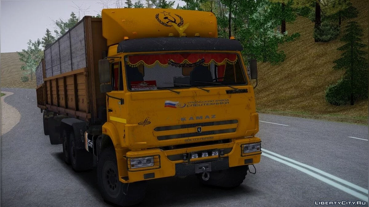 Камаз 43118 Бортовой с Прицепом / GTA San Andreas