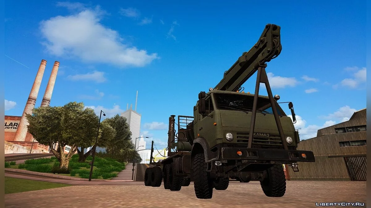 Камаз лесовоз с прицепом роспуск / GTA San Andreas