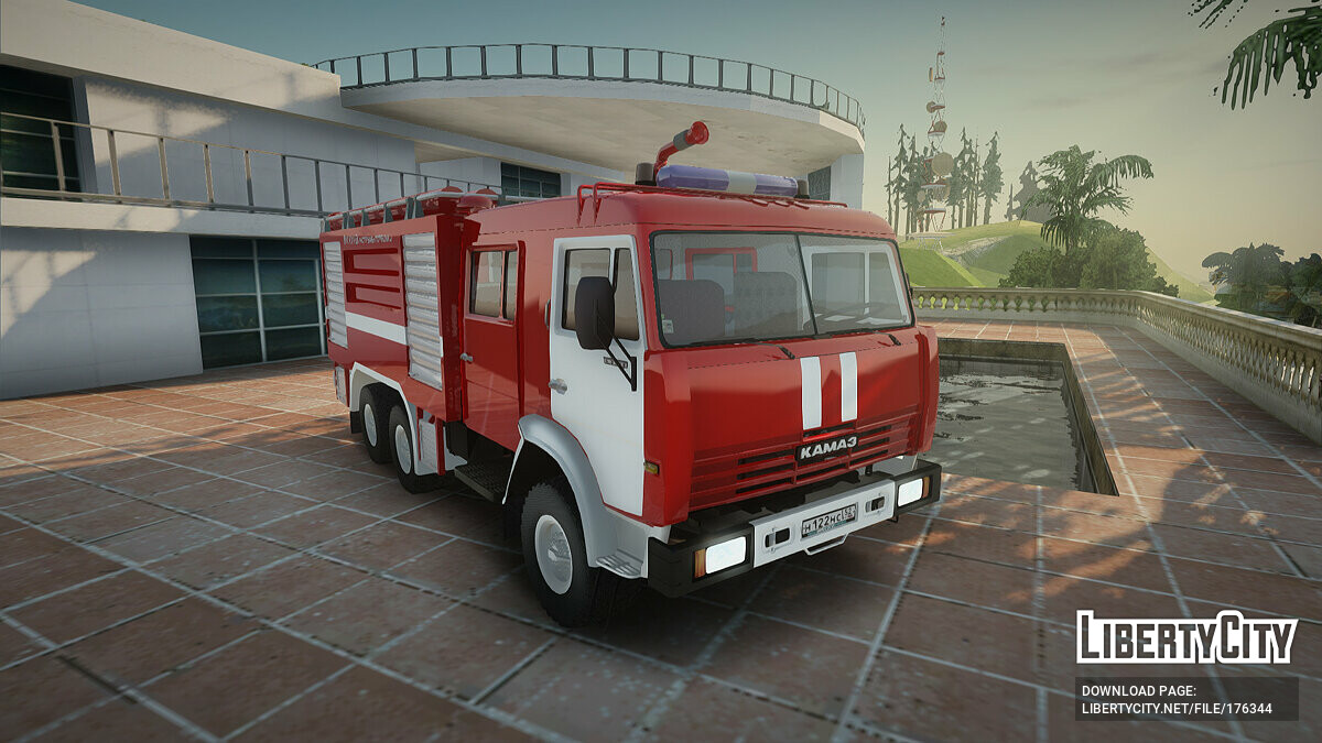 Замена машины Fire Truck (firetruk.dff, firetruk.dff) в GTA San Andreas  (110 файлов)