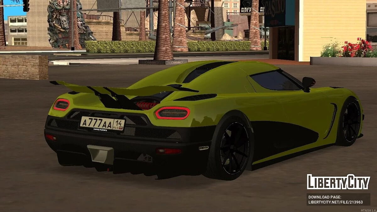 Koenigsegg Agera + CCD / GTA San Andreas