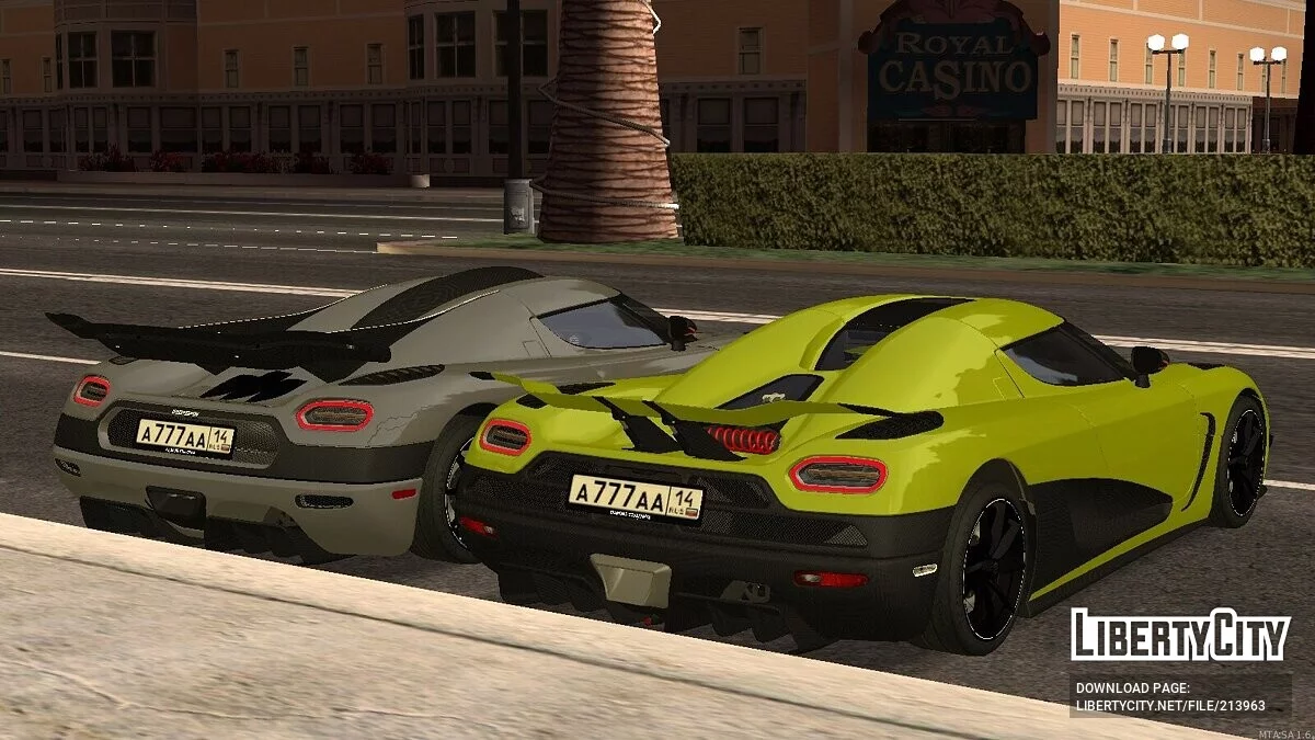 Koenigsegg Agera + CCD / GTA San Andreas
