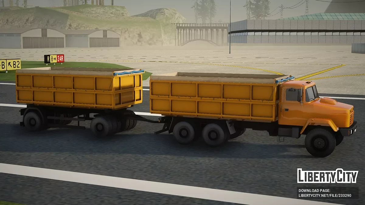 КрАЗ 6510 с прицепом / GTA San Andreas