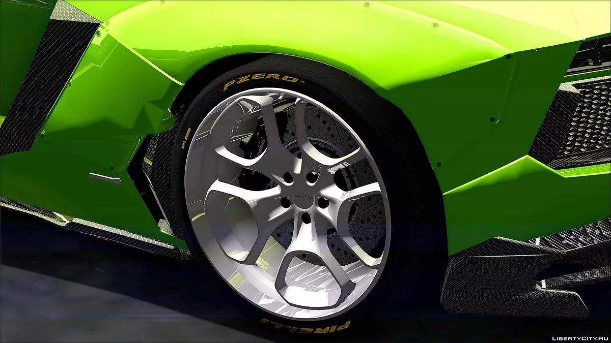Lamborghini Aventador LP700-4 LB Walk with no fenders / GTA San Andreas
