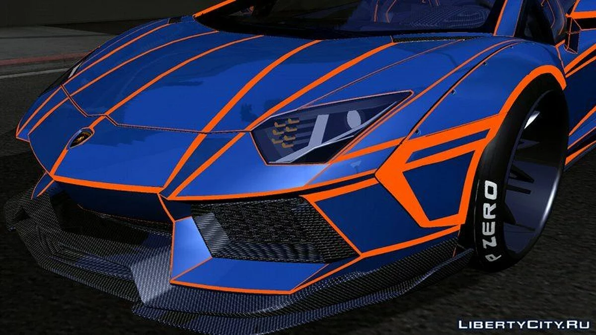 Lamborghini Aventador LP700-4 Luminous Wide / GTA San Andreas