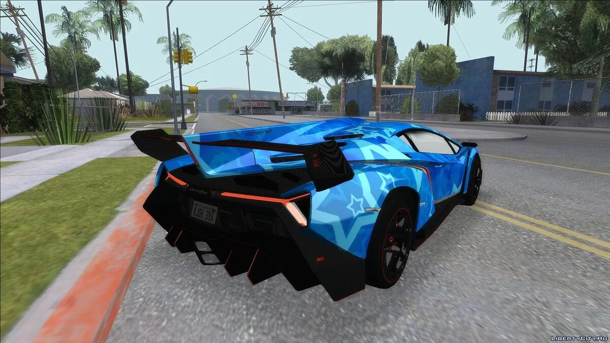 Lamborghini LP750-4 2013 Veneno Blue Star / GTA San Andreas