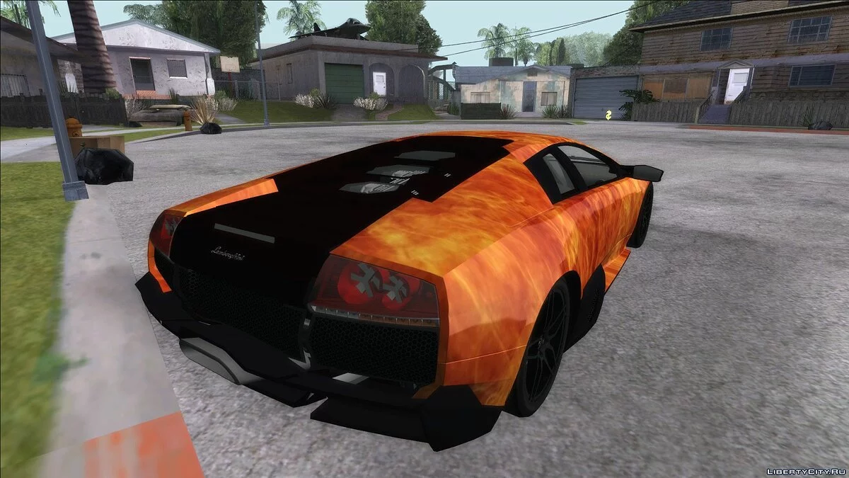 Lamborghini Murcielago In Flames / GTA San Andreas