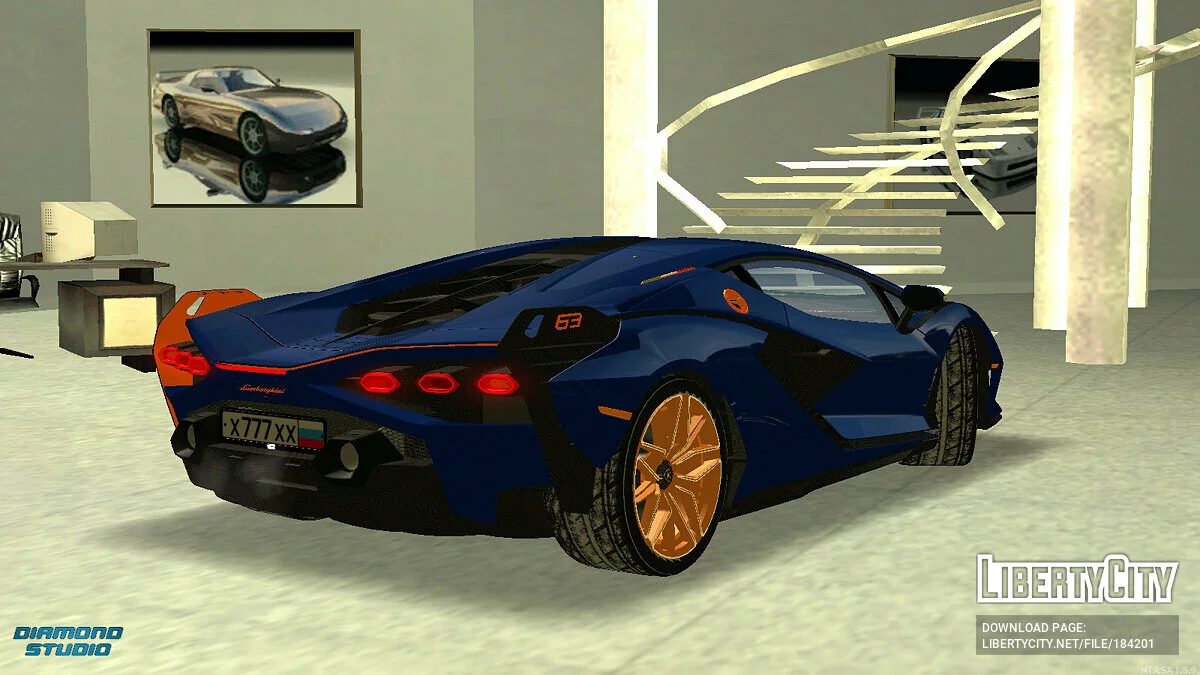 Lamborghini Sian + CCD / GTA San Andreas